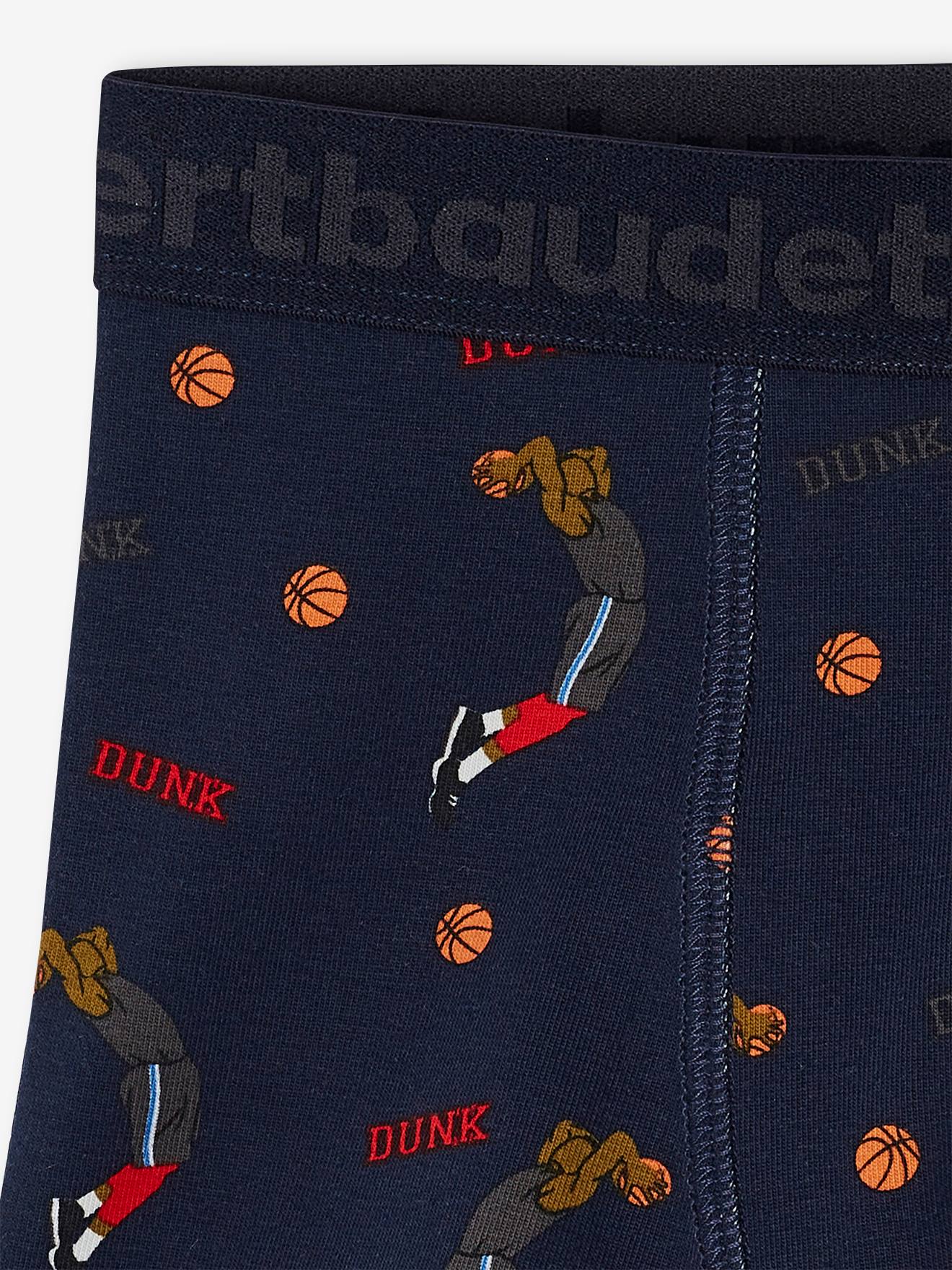 Lot De 4 Boxers Garçon Stretch Coton Bio - Modèle Van Vert D'Eau