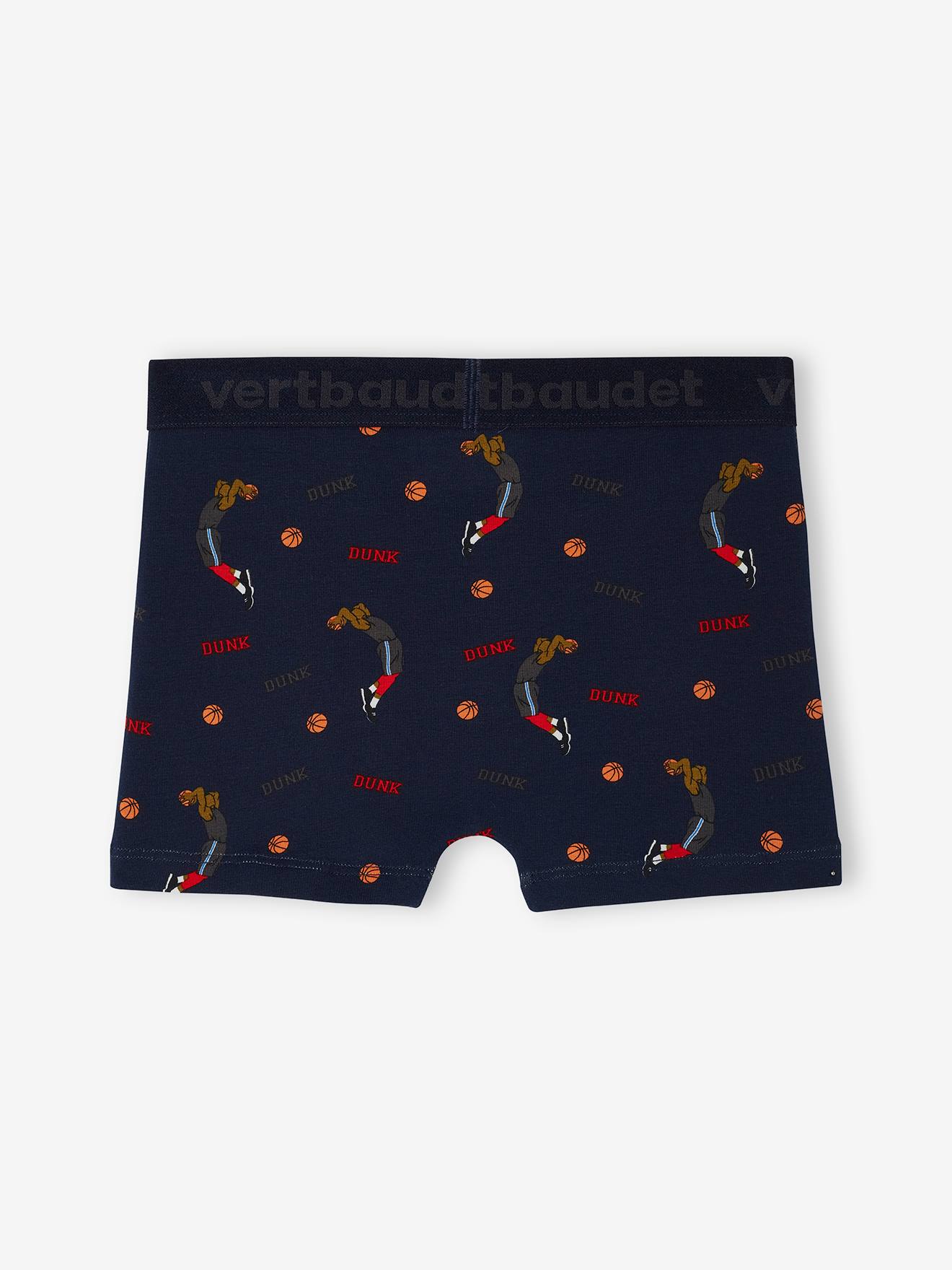 Lot De 5 Boxers Garçon Pompiers Stretch Coton Bio – Motif Pompiers Fun Et Confortable Dès 8 Ans