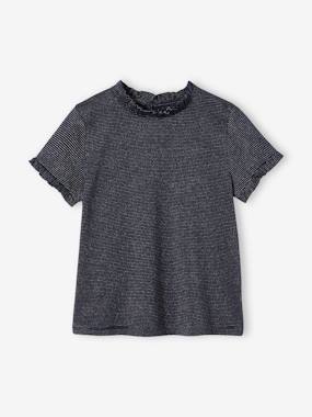 T-Shirt with Shiny Stripes for Girls  - vertbaudet enfant