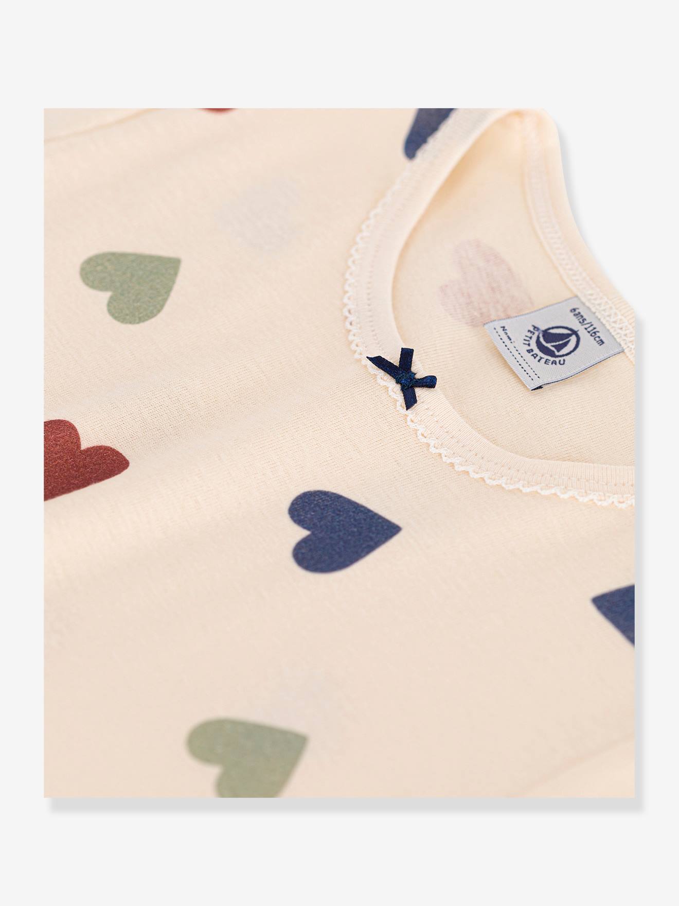 Chemise de nuit fille PETIT BATEAU beige imprime Fille