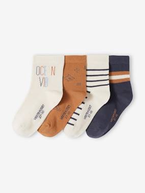 Pack of 4 Pairs of Socks for Boys  - vertbaudet enfant