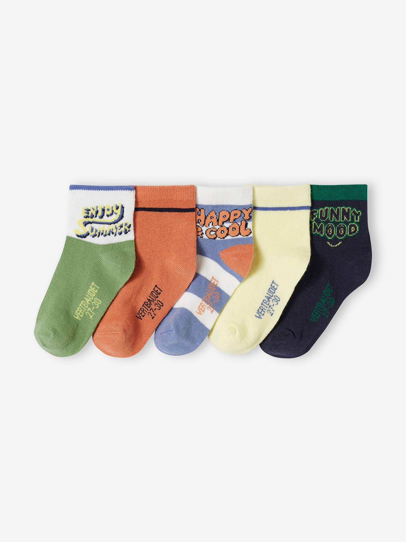 3 Paires De Chaussettes Garçon Everbright - No-show - Noir/gris - Taille 6-8 - Neuves