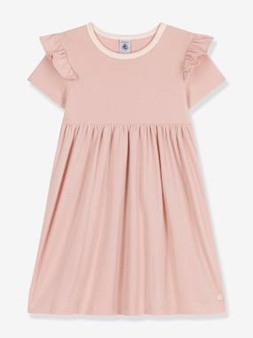 Girls-Short Sleeve Dress, by PETIT BATEAU