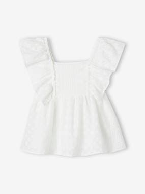 Girls-Blouses, Shirts & Tunics-Occasion Wear Ruffled Blouse for Girls