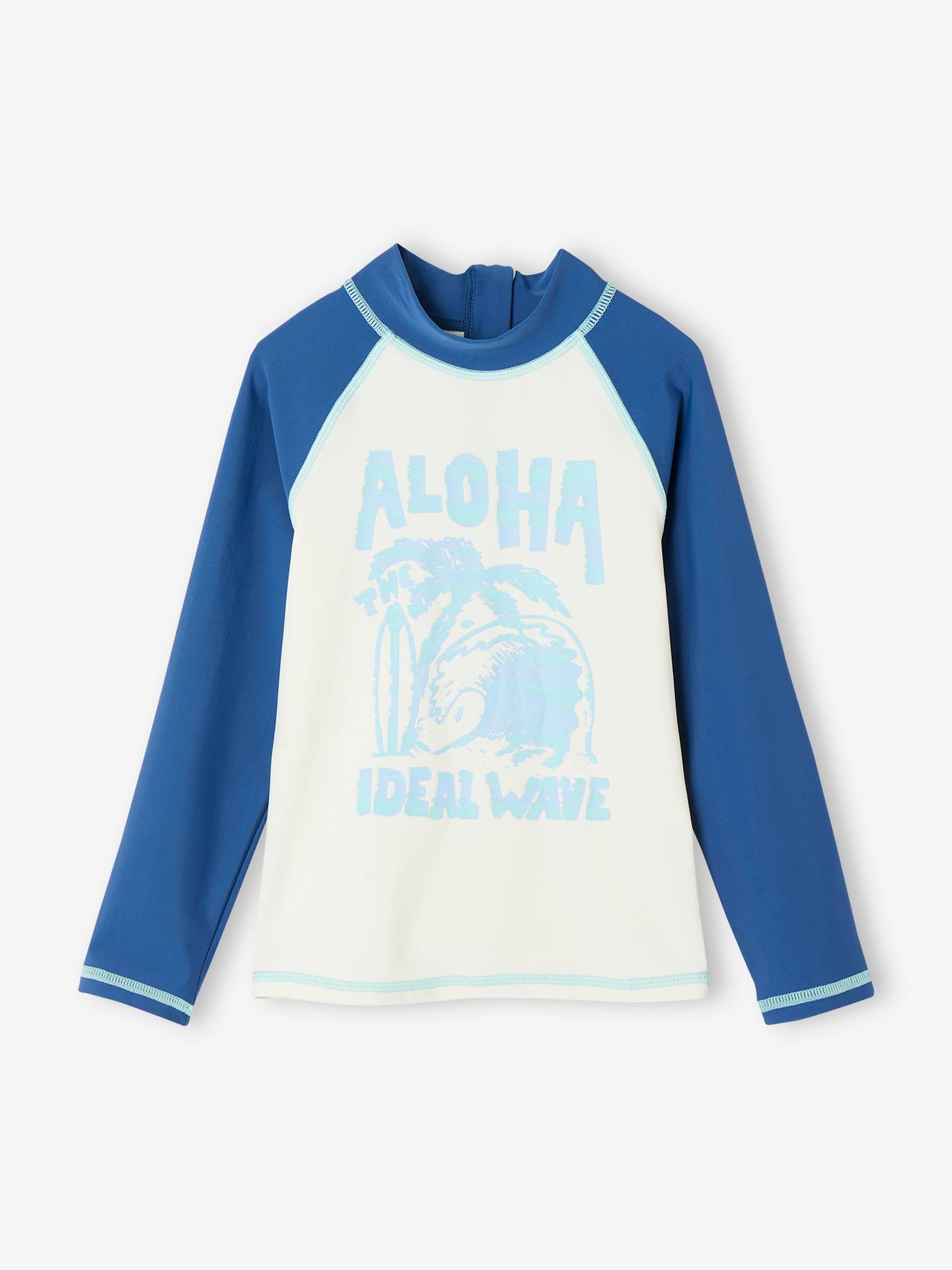 VERTBAUDET T-Shirt Rayé Garçon Manches Courtes – Style Marinière Avec Vignette Skate, 100% Coton Confortable