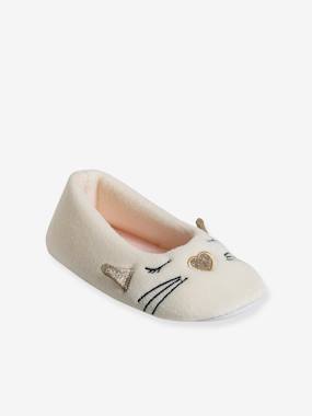 Chaussons ballerine intérieur velours enfant  - vertbaudet enfant