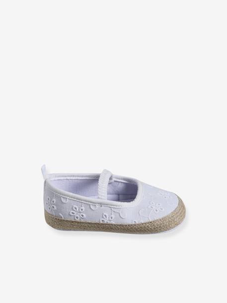 Supple Pram Shoes with Elastic, for Babies white - vertbaudet enfant 