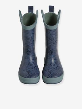 Bottes De Pluie Enfant VERTBAUDET - Caoutchouc Imprimé Coeurs, Semelle Antidérapante, Bande Réfléchissante