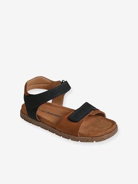 Shoes-Boys Footwear-Leather Hook-&-Loop Sandals for Children, Designed for Autonomy