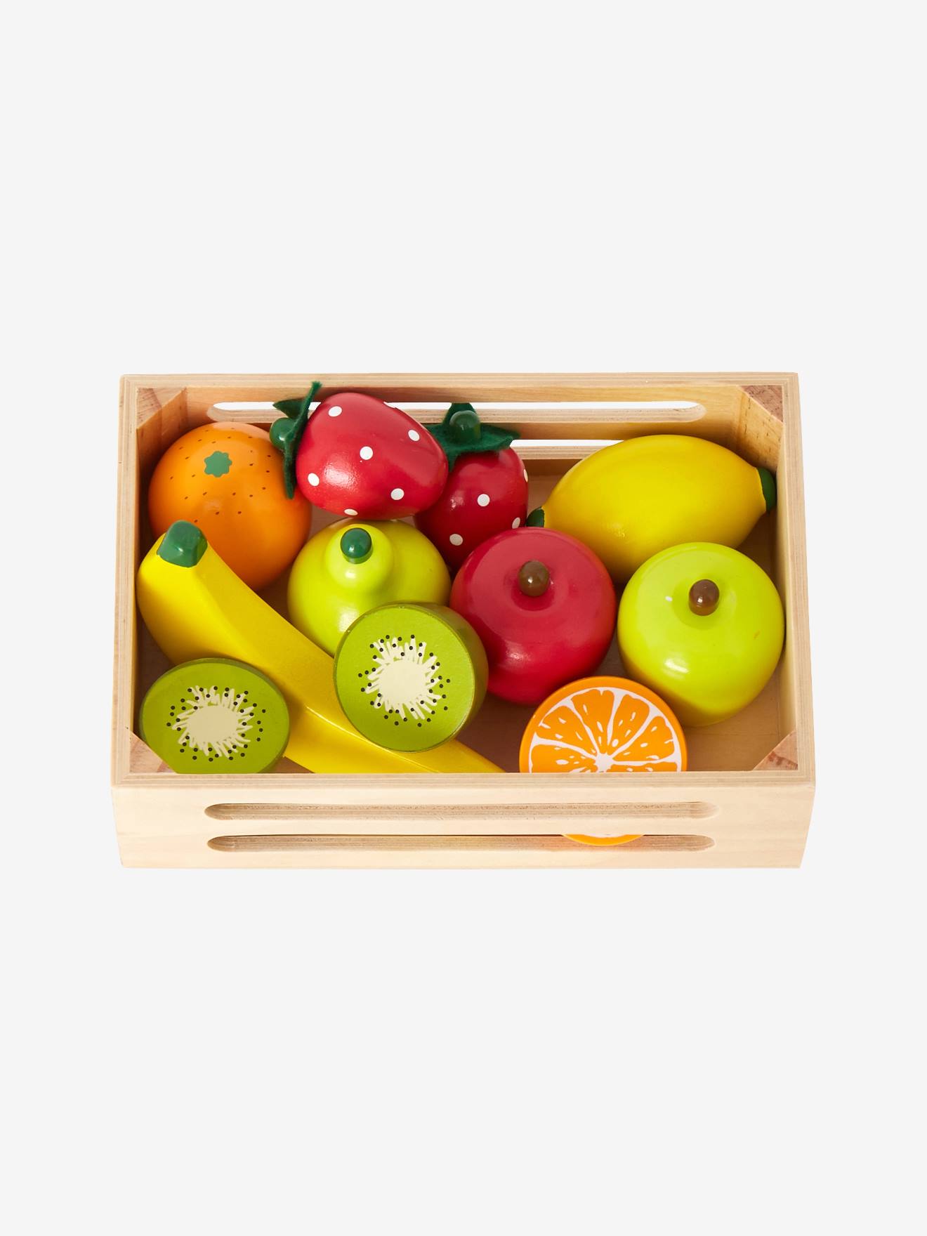 Cagette de fruits en bois FSC® pour dinette - multicolore, Jouet