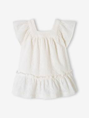 Bébé-Robe, jupe-Robe brodée de cérémonie bébé