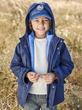 Boys-3-in-1 Parka with Detachable Bodywarmer, Midseason, for Boys