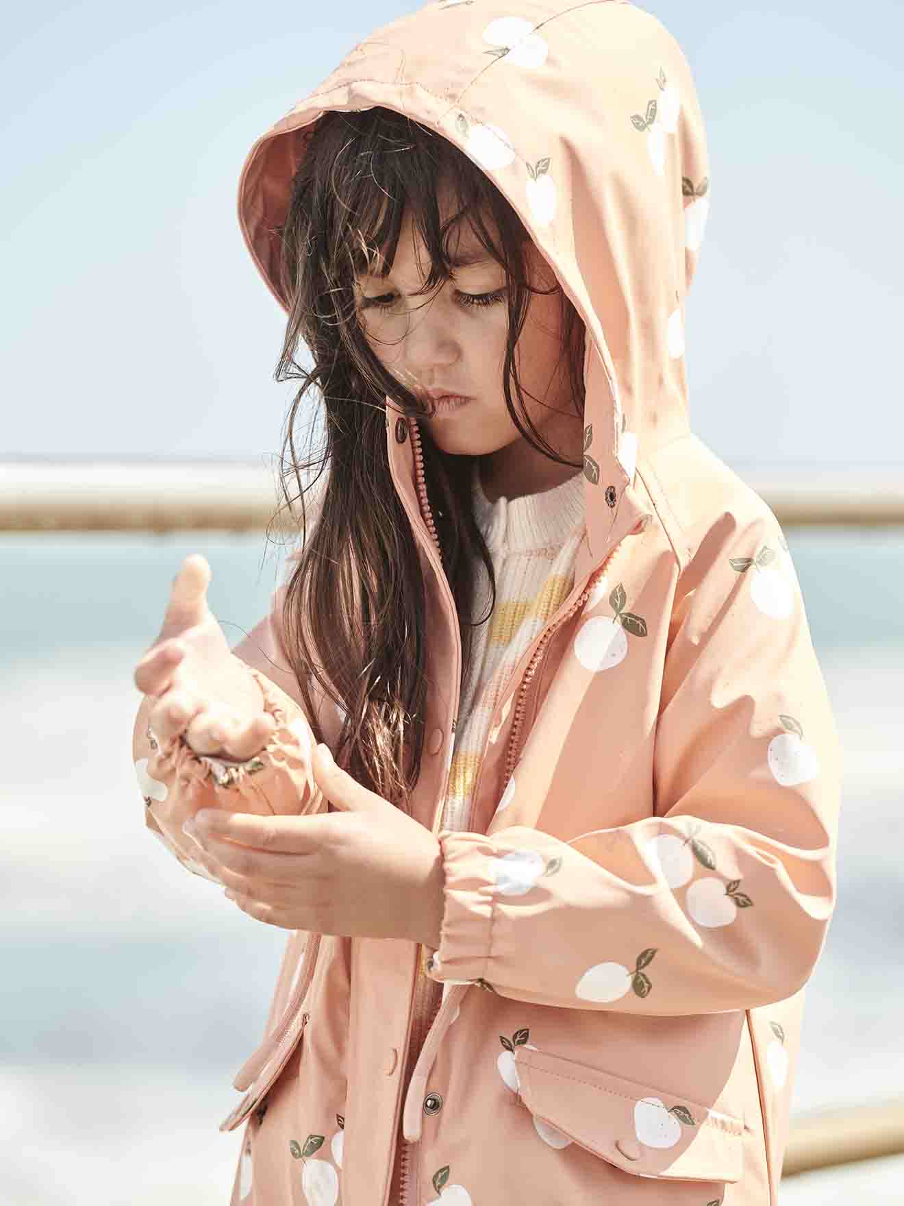 Girls on sale hooded raincoat