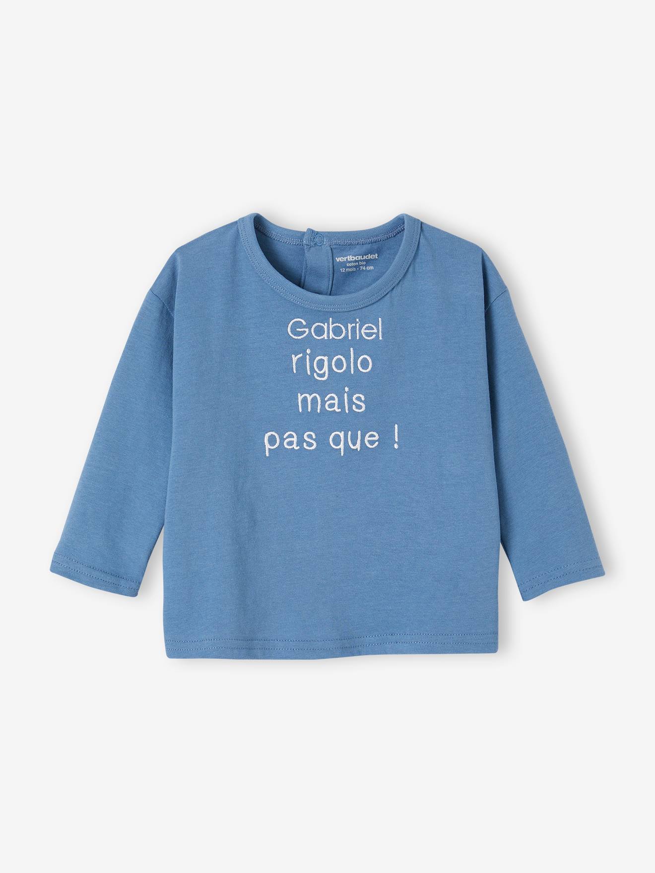 T Shirt in Organic Cotton for Babies blue