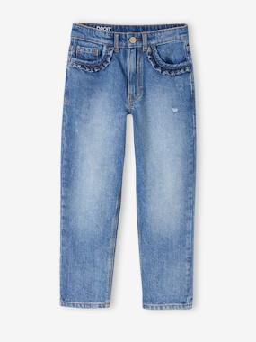 Jean fille droit MorphologiK tour de hanches Medium  - vertbaudet enfant