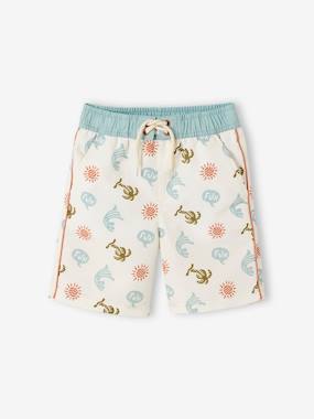 Boys-Swim & Beachwear-Printed Swim Shorts for Boys