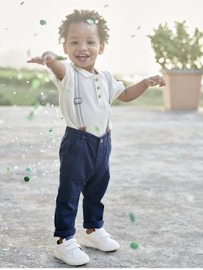 Baby-Trousers with Removable Braces for Babies