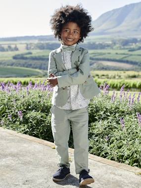 Boys-Coats & Jackets-Occasion Wear Cotton/Linen Jacket for Boys