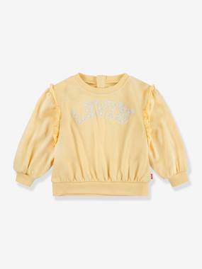 Baby-Jumpers, Cardigans & Sweaters-Sweaters-Ruffled Sweatshirt by Levi's® for Girls