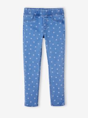 Fille-Jean-Tregging en molleton effet denim fille