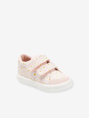 Shoes-Girls Footwear-Touch-Fastening Trainers in Canvas for Baby Girls