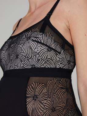 Maternity-Lingerie-Maternity & Nursing Special Bodysuit, Dahlia by CACHE COEUR