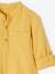 Chemise en gaze de coton personnalisable garçon manches retroussables Bleu moyen+écru+jaune+vert - vertbaudet enfant 