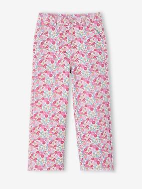 Fille-Pantalon-Pantalon large à fleurs fille