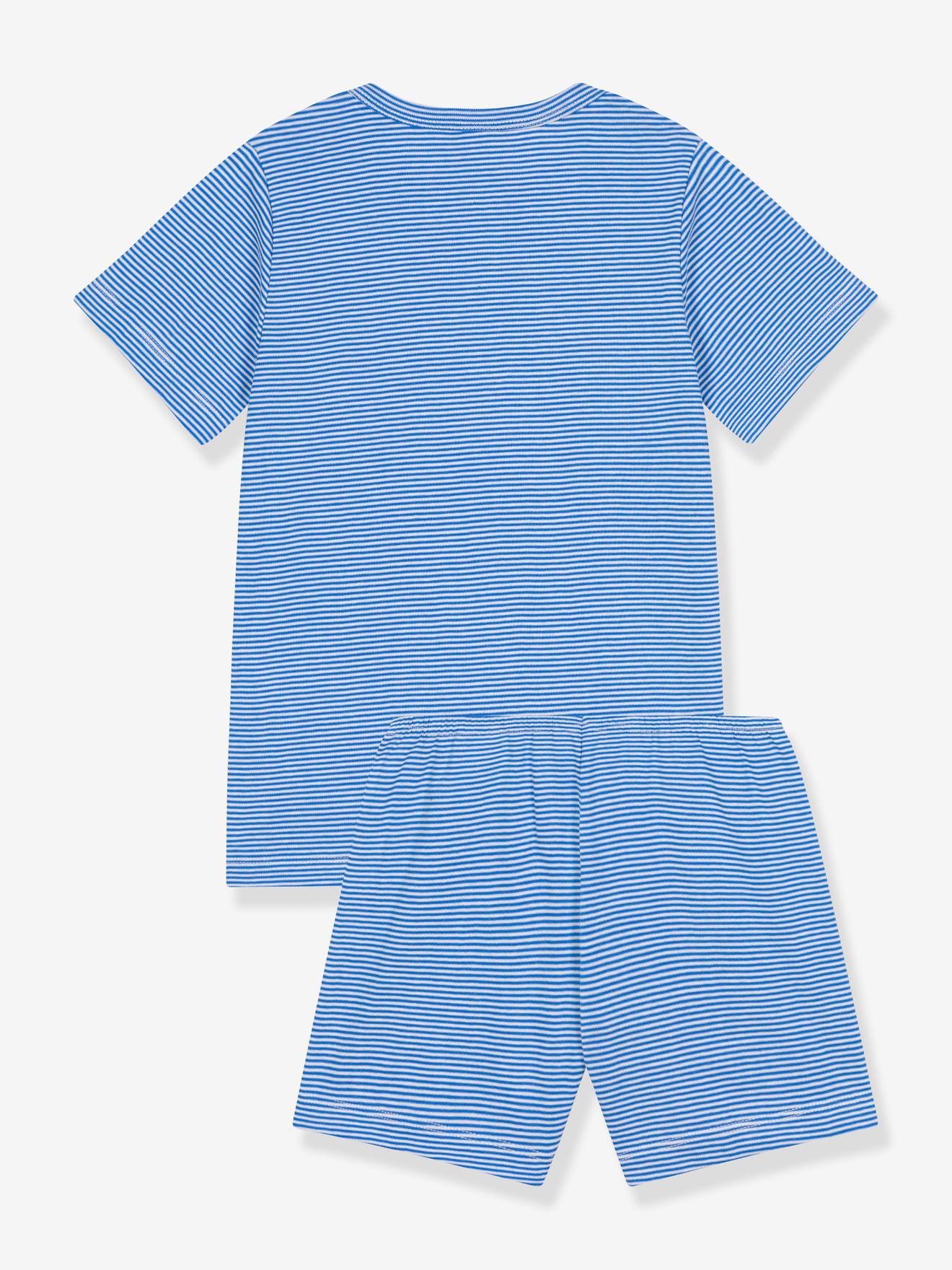 Striped Pyjamas for Boys by PETIT BATEAU blue Boys