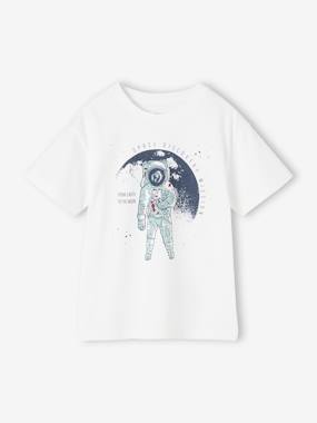 Boys-Tops-T-Shirt with Astronaut Motif for Boys