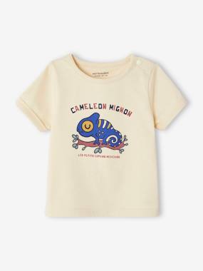 Baby-T-shirts & Roll Neck T-Shirts-T-shirts-Short Sleeve Chameleon T-Shirt for Babies