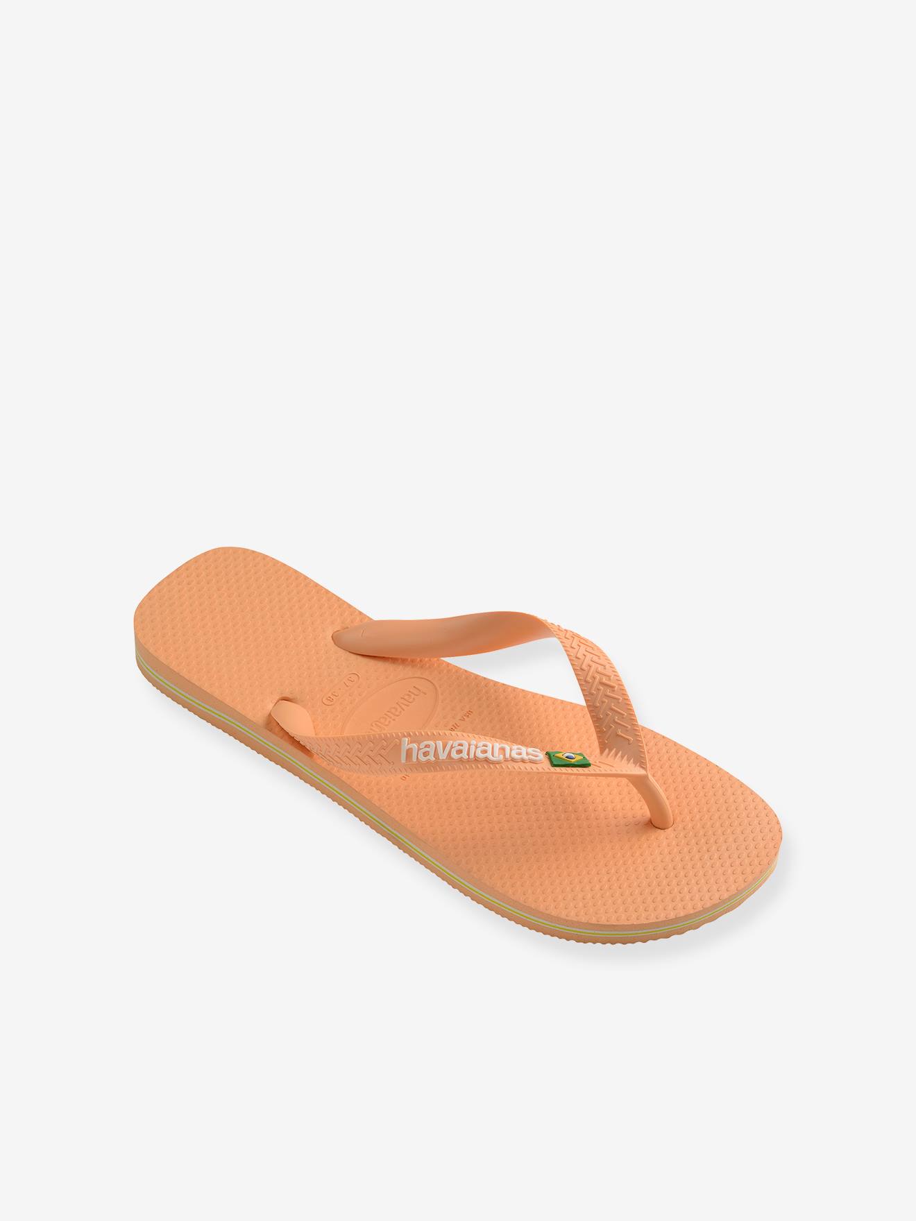 シューズ・サンダルその他 BRASIL Banana Yellow Flip-Flops Brasil Logo Flip-Flops for Children, by HAVAIANAS® - yellow