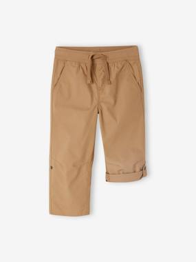 Boys-Trousers-Cropped Lightweight Trousers Convert into Bermuda Shorts, for Boys