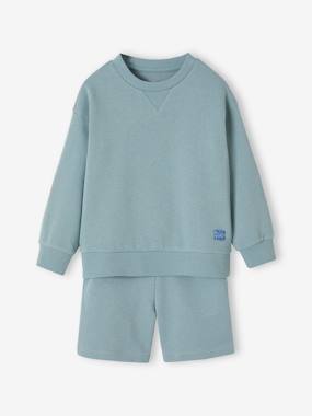 Boys-Sportswear-Sweatshirt & Shorts Sports Combo for Boys