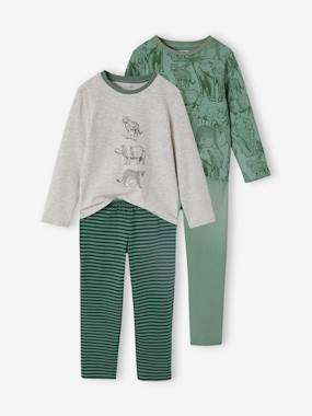 Boys-Nightwear-Pack of 2 "Jungle" Pyjamas for Boys