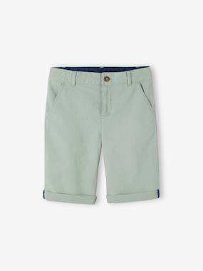 -Bermuda Shorts in Cotton/Linen for Boys