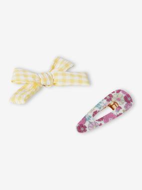 Fille-Lot de 2 barrettes fille coeurs