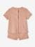 Pack of 2 Short Pyjamas in Honeycomb Fabric for Newborn Babies cappuccino - vertbaudet enfant 