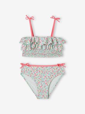 Girls-Bikini with Floral Print for Girls