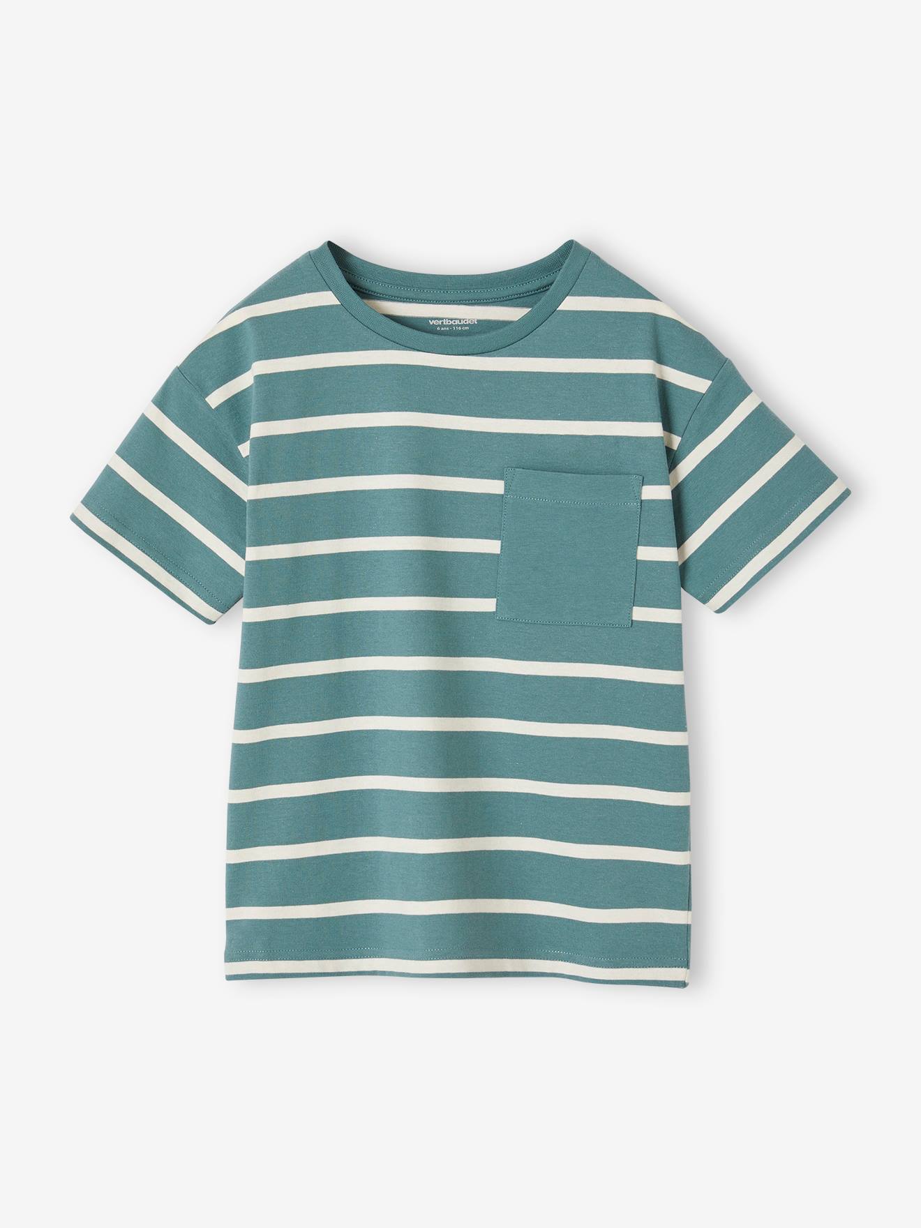 T-shirt The Gruffalo Garçon Rayé Vert – 4-5 Ans, 100% Coton, Excellent état