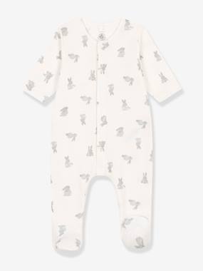 Baby-Rabbits Sleepsuit in Tubique for Babies, by Petit Bateau