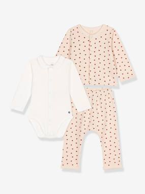 -3-Item Combo in Lightweight Fleece, for Babies by Petit Bateau