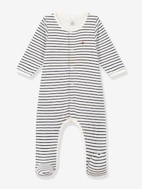 Bébé-Bodypyjama à rayures en coton bébé PETIT BATEAU