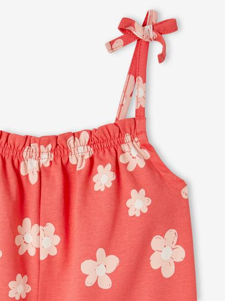 Vêtement Enfant Rouge Combishort à Volants VERTBAUDET Pour Fille