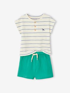 Ensemble bébé T-shirt et short  - vertbaudet enfant