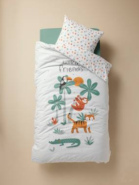 Linge de lit & Déco-Parure enfant Magicouette ANIMAUX avec coton recyclé