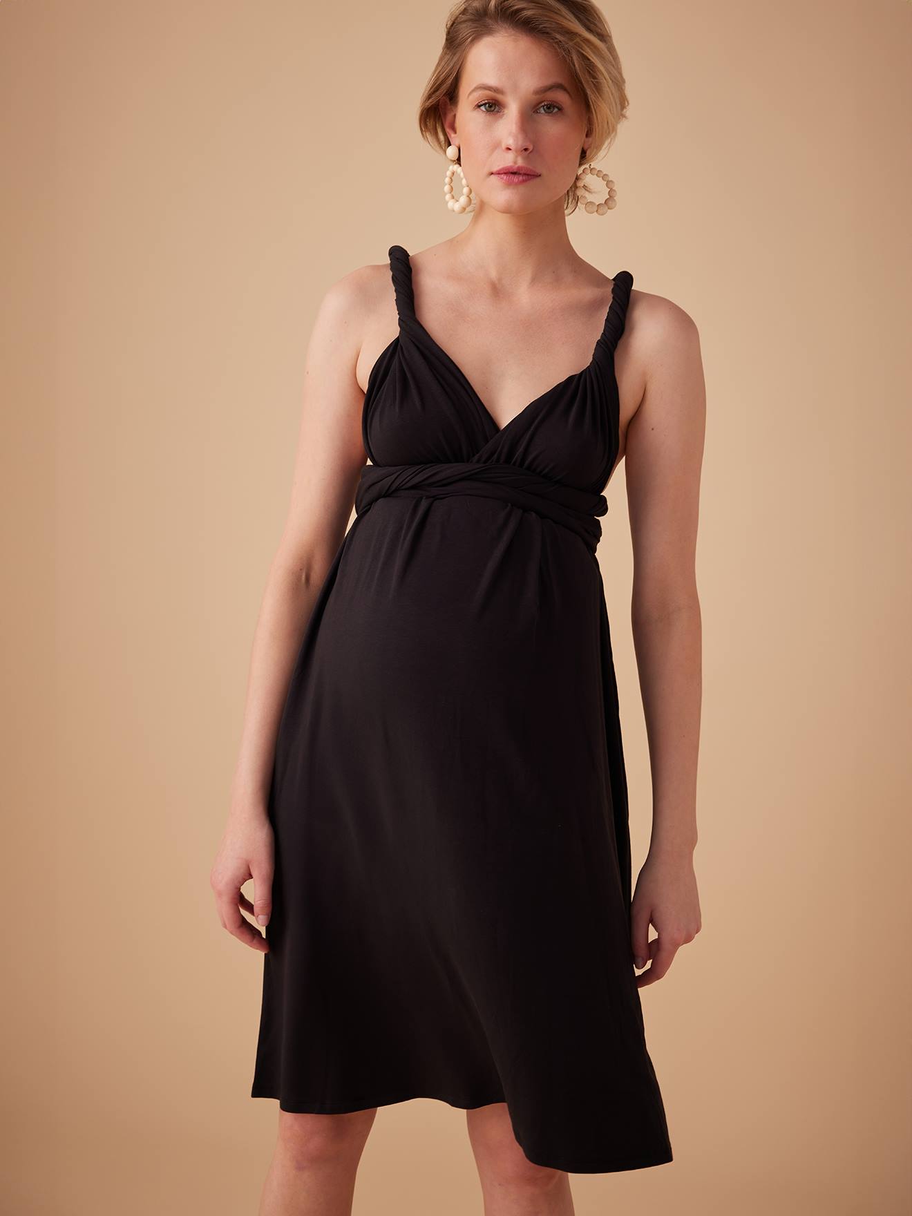 black maternity dress Alejandra main image 0