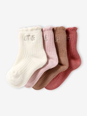 -Lot de 4 paires de chaussettes "little" bébé