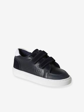 Chaussures-Chaussures garçon 23-38-Baskets, tennis-Basket enfant garçon cuir à scratchs