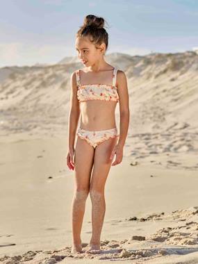 -Maillot de bain 2 pièces pêches fille